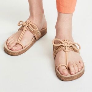 Ulla Johnson Jini Sandals Gold Size 37EU is 7US